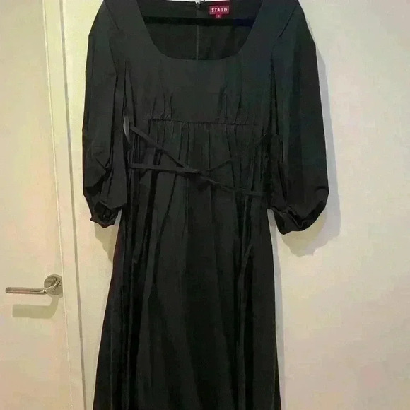 STAUD cotton square neck dress - Picture 3 of 4